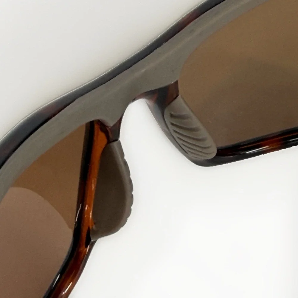 Bollé Guide 11605 Polarized Sunglasses Brown Tortoise Wraparound Frames